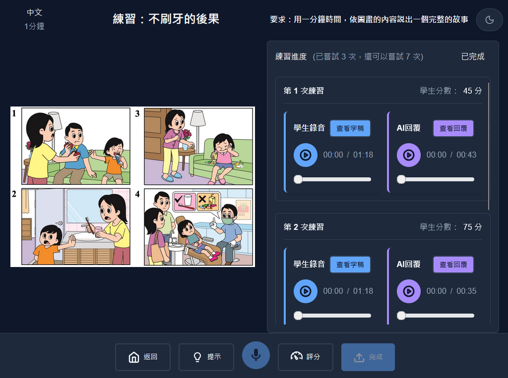 看圖說故事口語練習